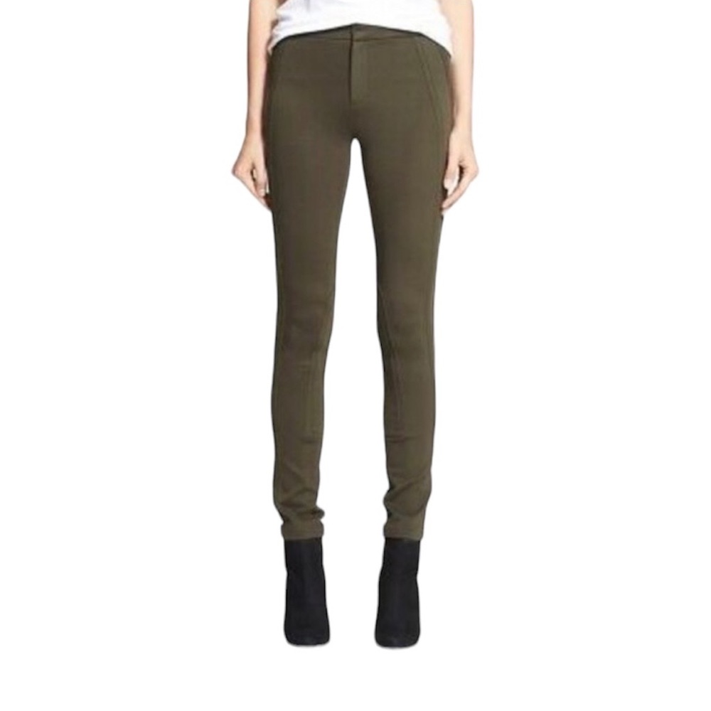 Vince Mid Rise Olive Green Stretch Jean Leggings 27